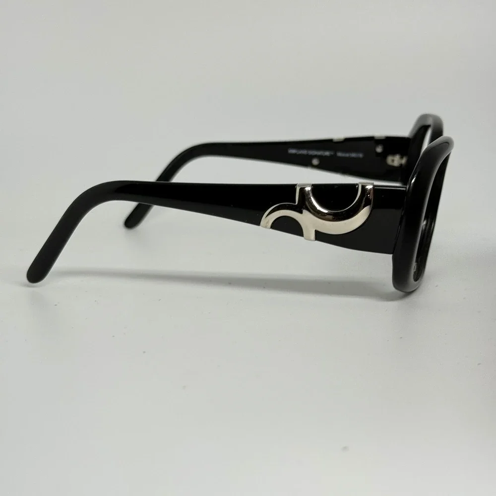 Kirkland Signature Muscat 545179 Black Oval Eyeglass Frames Made in Italy 56/17
